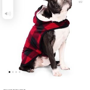 Dog fleece with hood size medium 12-25 pounds